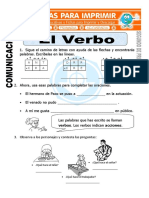 Ficha de El Verbo para Segundo de Primaria PDF