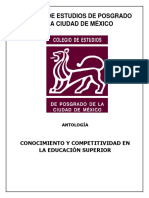 Antología Conocimiento y Competitividad en La Educación Superior PDF