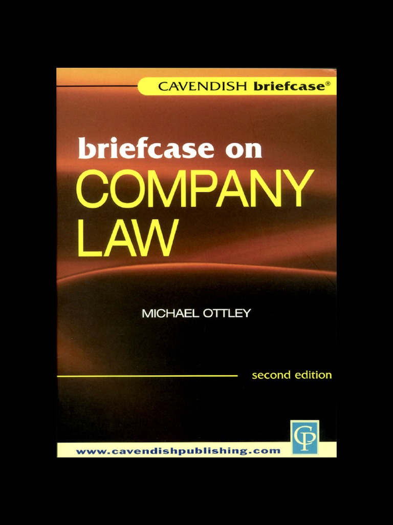 Briefcase On Company Law Briefcase Series PDF United Kingdom