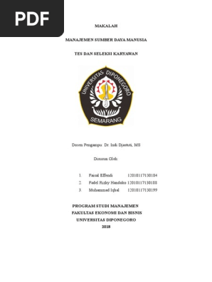 Kelompok 6 Tes Dan Seleksi Karyawan Docx