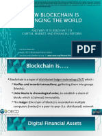 How Blockchain Is Changing The World and Why It Is Relevant To Capital Market and Financial Reform