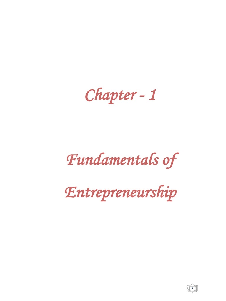 08 - Chapter 1 PDF | PDF | Factors Of Production | Entrepreneurship