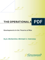 The Operational Art - Developments in The Theories of War PDF