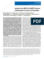 H4K20me0 Recognition by BRCA1-BARD1 Directs HR To Sister Chromatids. Nakamura K Et Al.-Nat Cell Biol 2019 PDF