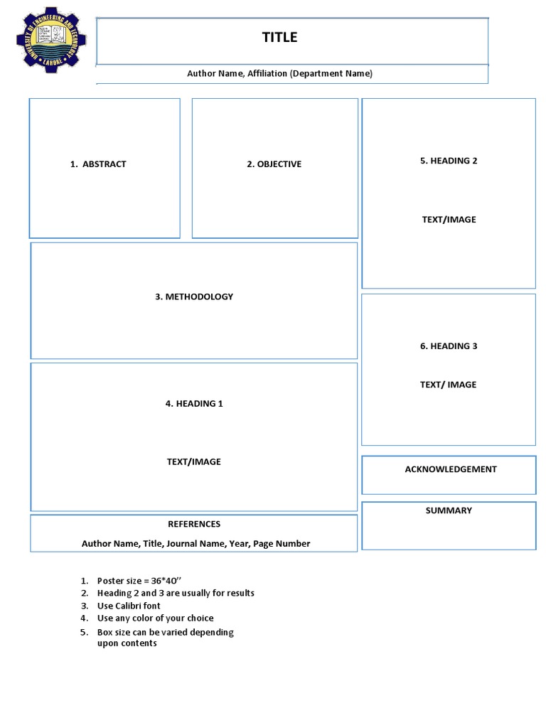 Poster Formatting Guidelines | PDF