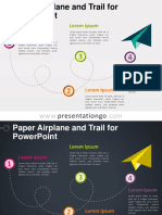 Paper Airplane Template Power Point