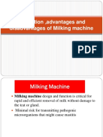 Evaluation, Advantages and Disadvantages of Milking Machine