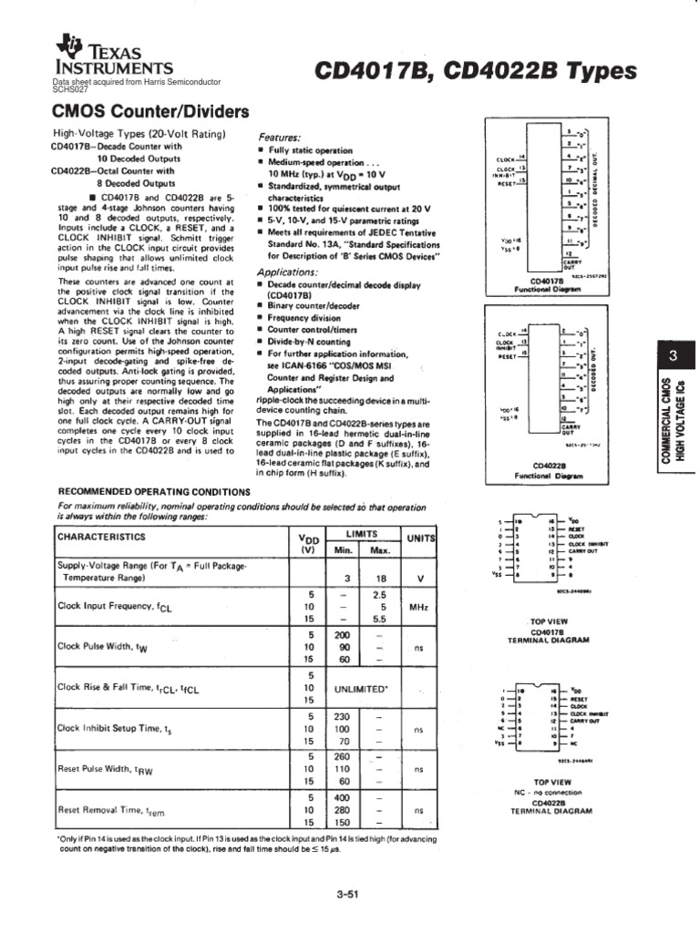 CD4017 PDF | PDF | Patent | Copyright