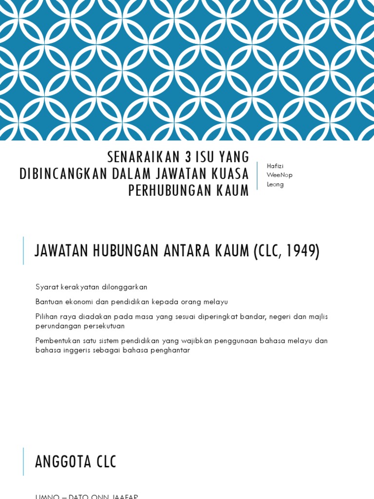 Senaraikan 3 Isu Yang Dibincangkan Dalam Jawatan Kuasa Pdf