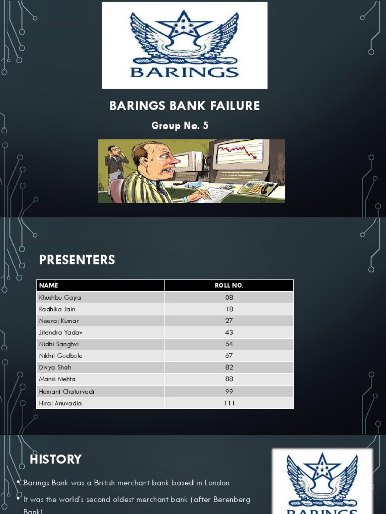 Barings Bank Failure PDF Financial Markets Investing