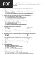 SCIENCE GRADE 6 Questions