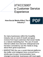 Sitxccs007 Enhance Customer Service Experience: How Social Media Affect The Hospitality Industry?
