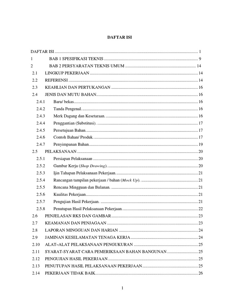 Contoh RKS | PDF