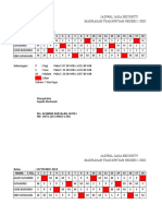 Jadwal Jaga Keamanan 2019