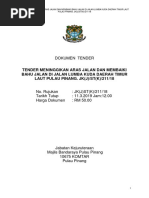 TENDER MENINGGIKAN ARAS JALAN DAN MEMBAIKI BAHU JALAN DI JALAN LUMBA KUDA JALAN GOH GUAN HOE DAERAH TIMUR LAUT PULAU PINANG. (Latest) PDF