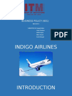 Indigo Airlines Business Policy Strategies