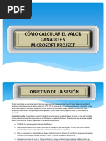 Cómo Calcular El Valor Ganado en Microsoft Project