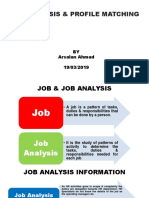 Job Analysis & Profile Matching