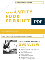 Principles of Quantity Food Production