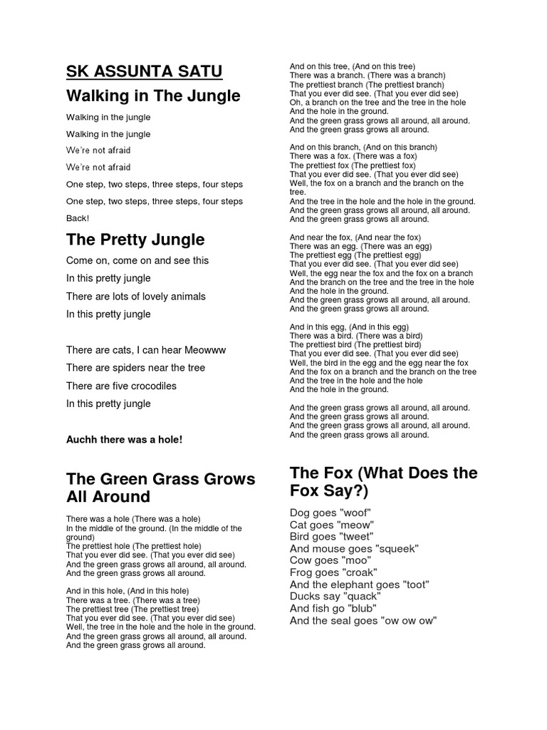 Sk Assunta Satu Lyrics Docx Nature