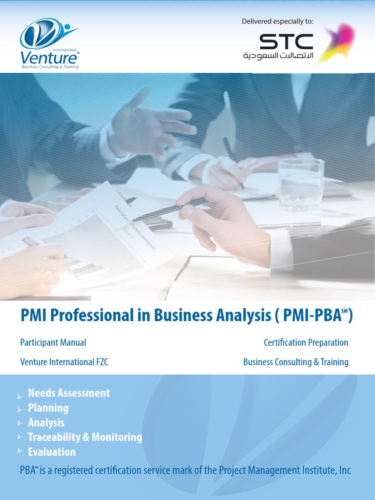 PMI PBA Course Manual (Printing) PDF