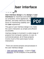 User Interface Design