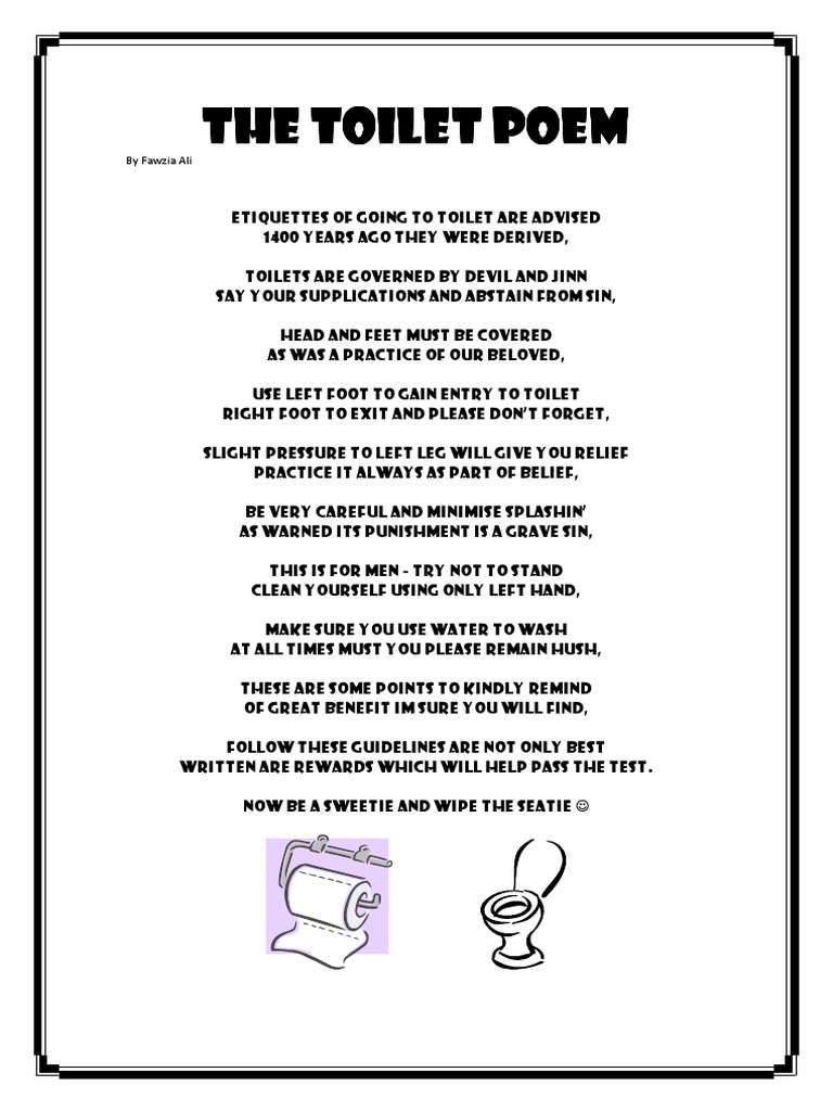 T T T The He He He Toilet Poem Toilet Poem Toilet Poem Toilet Poem PDF
