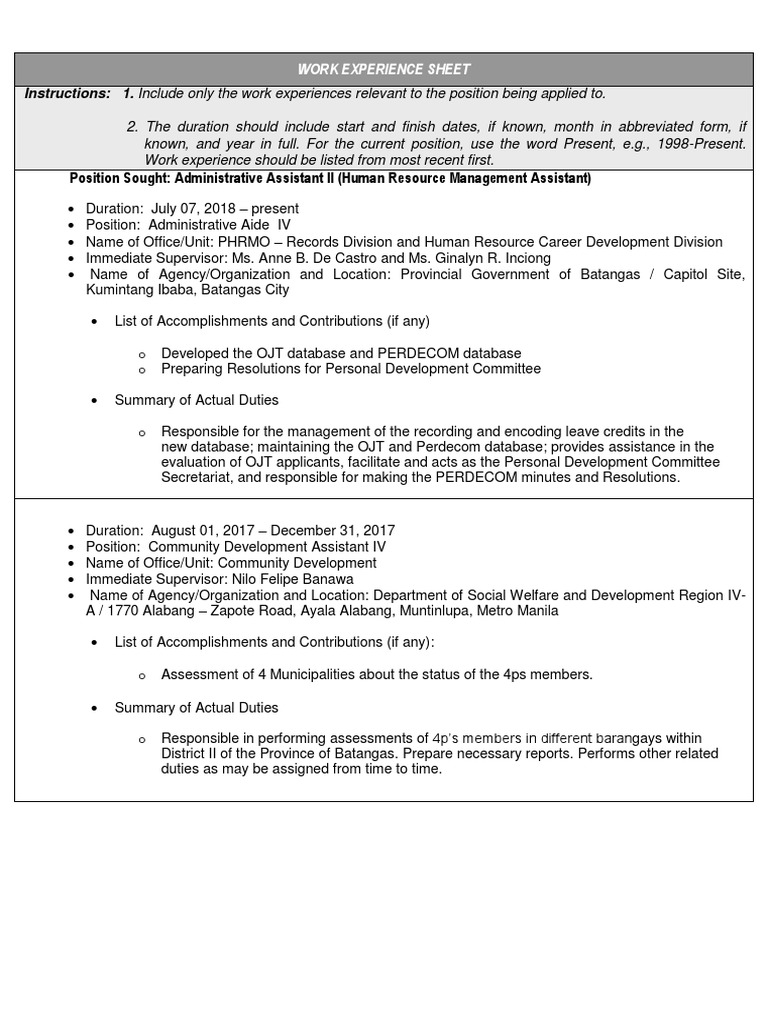 CSC Work Sheet | PDF | Business