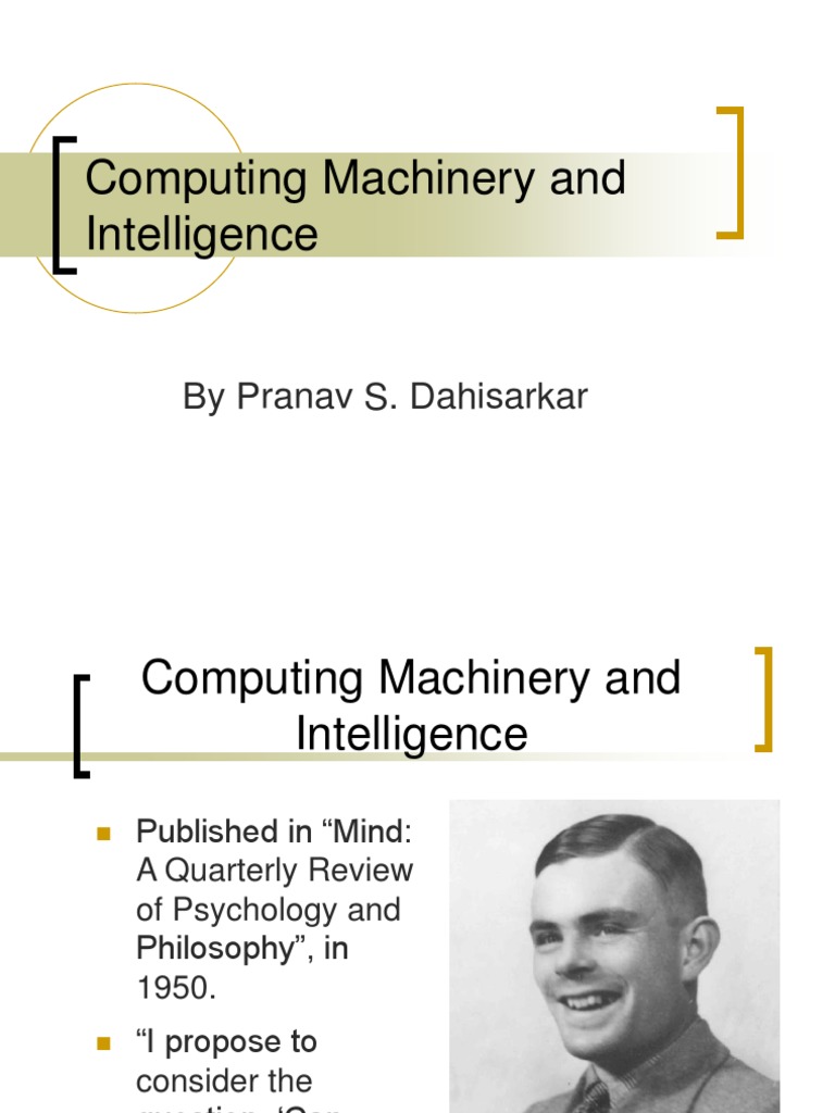 COMPUTING MACHINERY AND INTELLIGENCE AUTHOR visual data 4