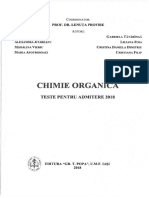 Chimie Organică Teste Pentru Admitere 2018 Editura Gr. T. Popa U.M.F. Iasi PDF