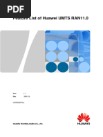 Feature List of Huawei UMTS RAN11.0 V1.7 (20090331)