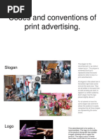 Codes and Conventions of Print Advertising.