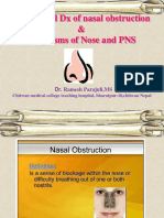 Differential DX of Nasal Obstruction & Neoplasms of Nose and PNS