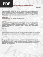 Problemática metodológica em jornalismo impresso