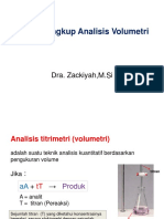 Ruang Lingkup Analisis Volumetri