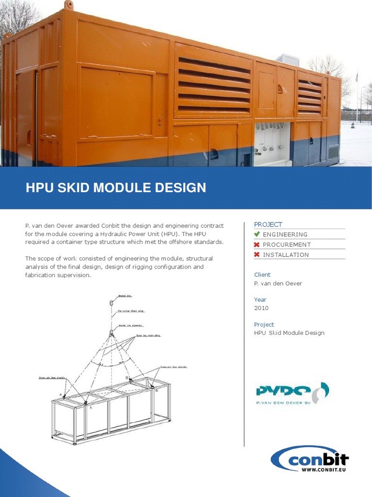 HPU Skid Module Design Overview | PDF | Engineering