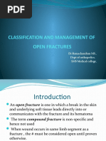 Classification and Management of Open Fractures: DR Ramachandran MS., Dept of Orthopedics, SMS Medical College