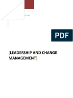 Leadership and Change Management: Cardiff Metropolitan University Mira Abou Khzam