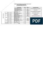 JADWAL PERKULIAH SEMESTER GASAL (I) TAHUN AJARAN 2018-2019