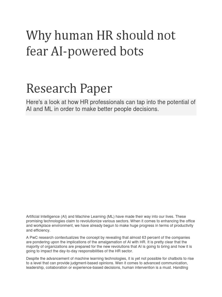 artificial intelligence in hr research paper