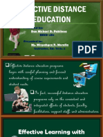 Effective Distance Education