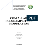 Com 2 - Lab: Pulse Amplitude Modulation: Wesleyan University-Philippines Mabini Extension, Cabanatuan City