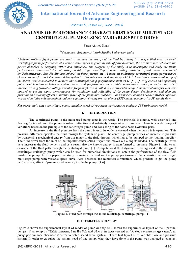 Performance Analysis of Centrifugal Pumps | PDF | Pump | Turbulence