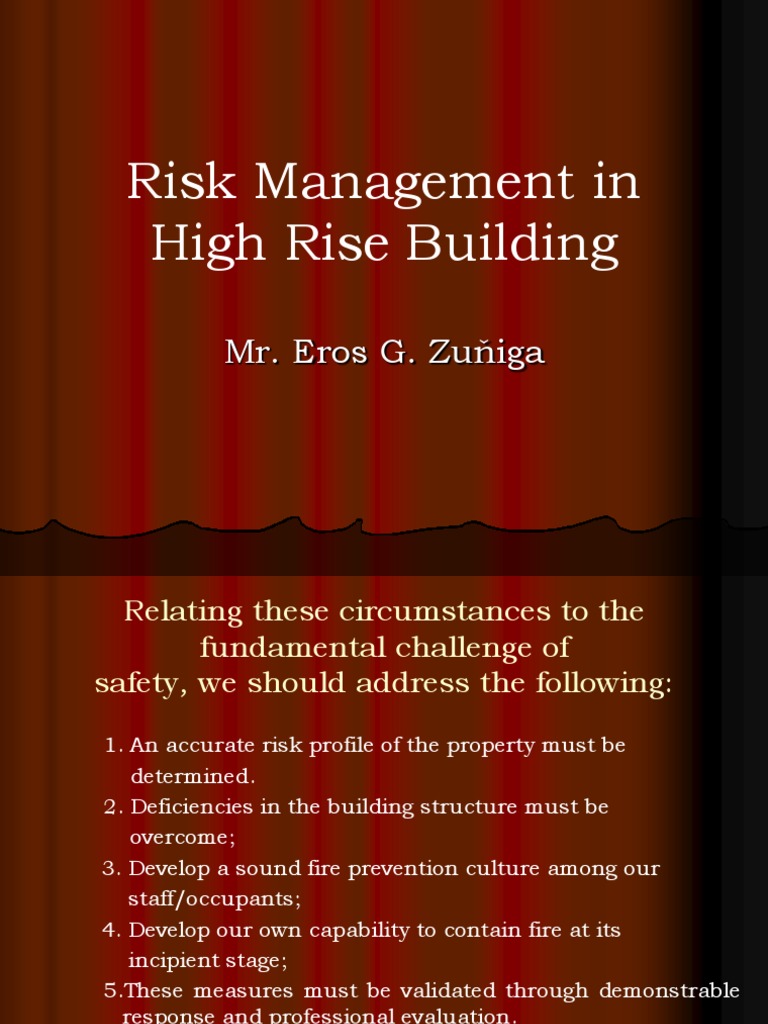 High-Rise Fire Risk Management Strategies | PDF | Risk Management ...