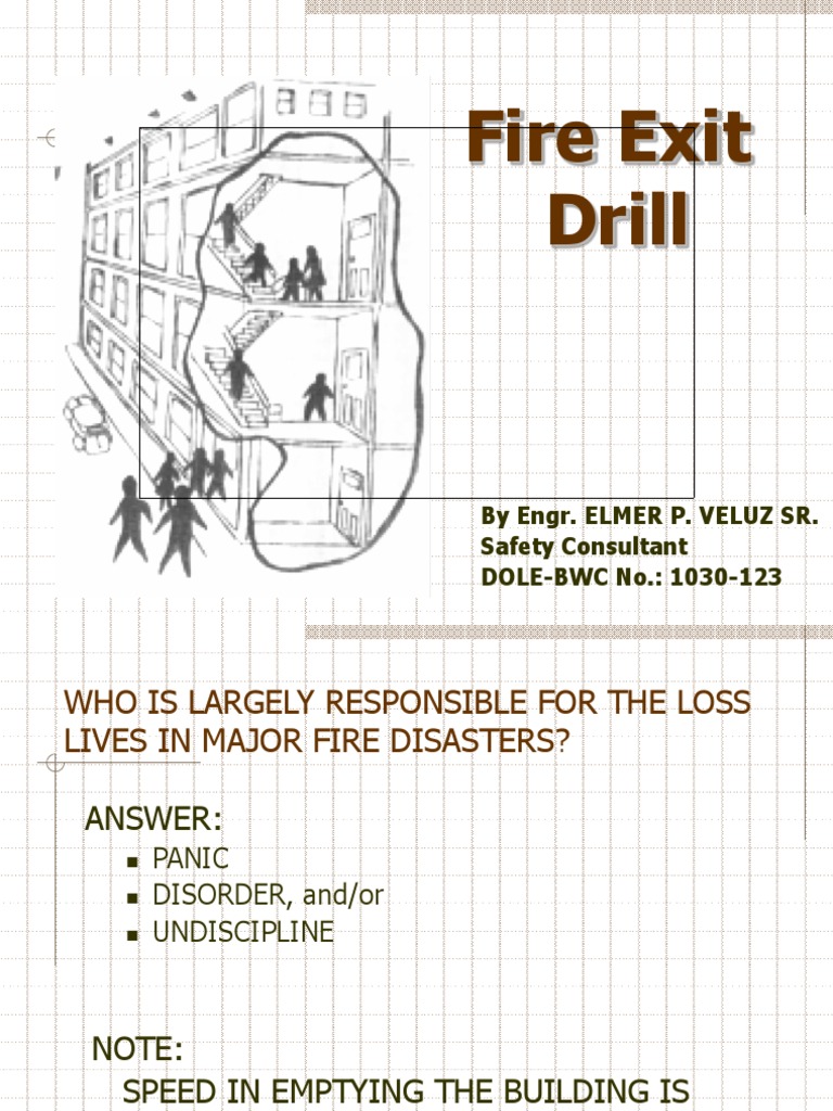 Fire Exit Drill Guidelines and Procedures | PDF | Emergency Evacuation ...
