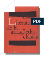 Forster, H. A. - Literatura de la antiguedad cla¦üsica