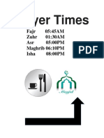 Prayer Times