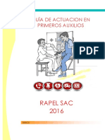 Guia Actuacion en Primeros Auxilios Rapel 2016 PDF