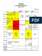 Year 4 Mech Timetable