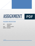 Assignment: Polishing Presentation